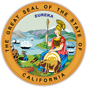 California State Seal USA Car Bumper Window Locker Vinyl Sticker Decal 4.6/"X4.6/"