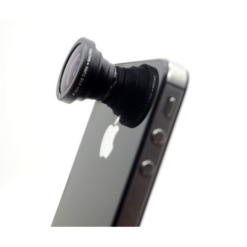 3G Objectif Fish-Eye 180° Macro pour iPhone 5//5S//SE//C iPhone 4 4S