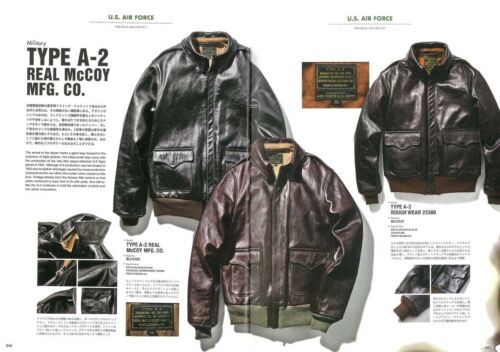The Real McCoy/'s 2017 book leather flight deck jacket A 2 military vintage