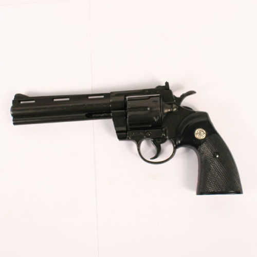 Replica Colt Python .357 Magnum Pistol Revolver Denix Prop Gun 6/" Barrel black