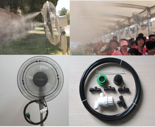 3 Brass Nozzles Water Misting Misting Fan 1//4/" slip-lok Connect DIY KIT