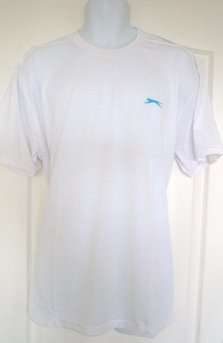 BNWT MENS WHITE SLAZENGER T-SHIRT SIZE 2XL XXL