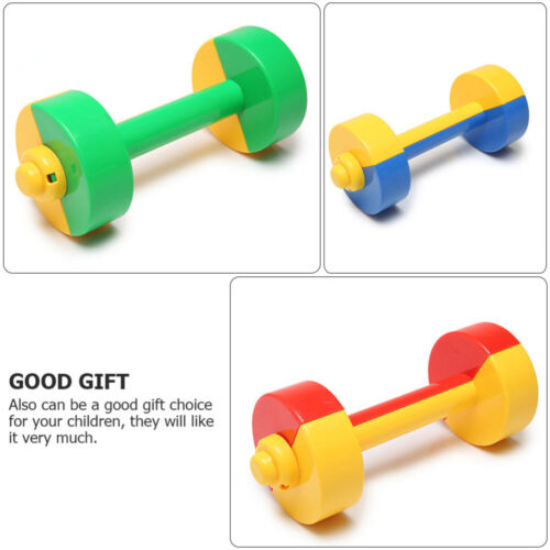 1 Pair Plastic Dumbbell Ergonomic Children Morning Exercise Barbells Sport Tool