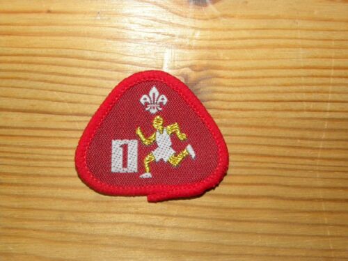 Discontinued UK Scouting 1980's Cub Scout Proficiency Badge Athlete 1 