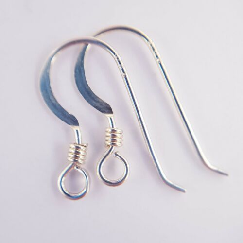 Sterling Silver Findings ~ Fishhook Earwires ~ jewellery making supplies Beads