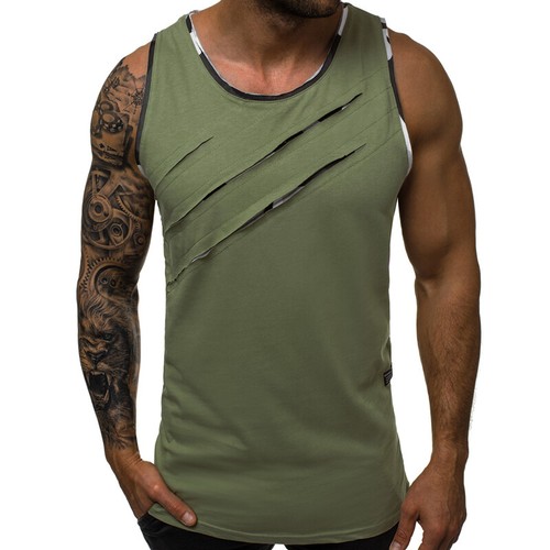 Men Muscle Sleeveless Tee Shirt Vest Tank Tops Gym Athletic Loose Sports Casual