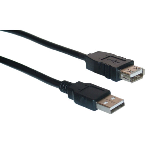 Lot of 100 2.5ft 2.5 Feet USB 2.0 A Male to A Female Extension Extender Cable