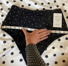For Love and Lemons Jacinto Dot Tulle High Rise Skivvies S Small NWT Hook & Eye