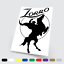 Vinyl stickers wall stickers prespaziati Zorro Moto Wall Car Laptop PC