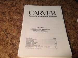 Carver Cm 1040 Manual