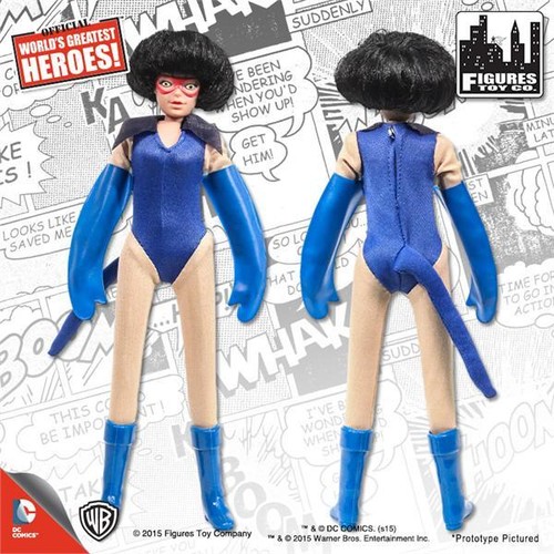 SUPERGIRL; CATWOMAN.POLYBAG 8 INCH FIGURES RETRO 8 ;BATGIRL,WONDER WOMAN