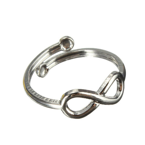 Fashion Women Simple Retro Infinity Design Adjustable Toe Ring Foot Jewelry PVCA 