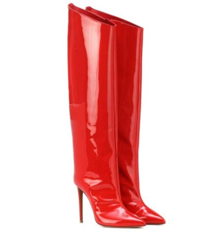 Details about   Occident Women's Stiletto High Heel Pointed To Knee High Boots Nightclub Shoes 
