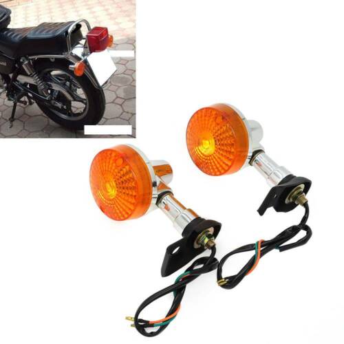 Chrome Motorcycle Brake Blinker Turn Signal Tail Light For Suzuki GN250 GN 250 
