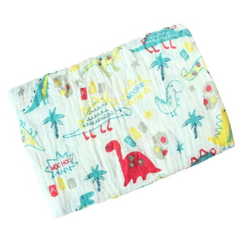 Newborn Baby 2 Layer Cotton Swaddle Muslin Blankets Warm Wrap Bedding Blanket UK