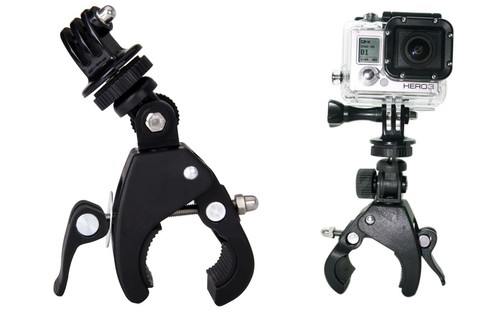 4 Bicicleta Nueva Moto Motocicleta manillar montaje abrazadera Para Cámara Gopro Hero 2 3 3