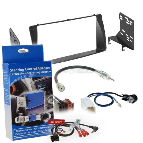 Toyota Corolla 02-06 2-DIN Autoradio Einbauset Lenkradfernbedienungsadapter