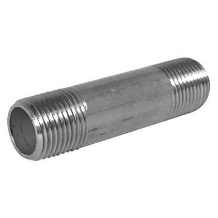 ZORO SELECT 735-055SGR 1/" MNPT x 5-1//2/" TBE Stainless Steel Pipe Nipple Sch 40