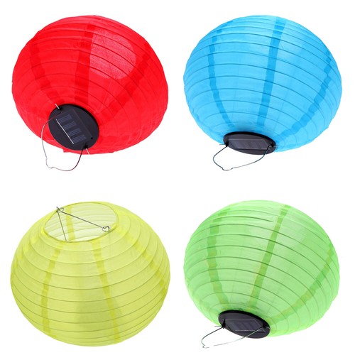 10/" Solar Laternen Solar Lampion Wegeleuchten fuer Gartendeko rot I9F2 5X
