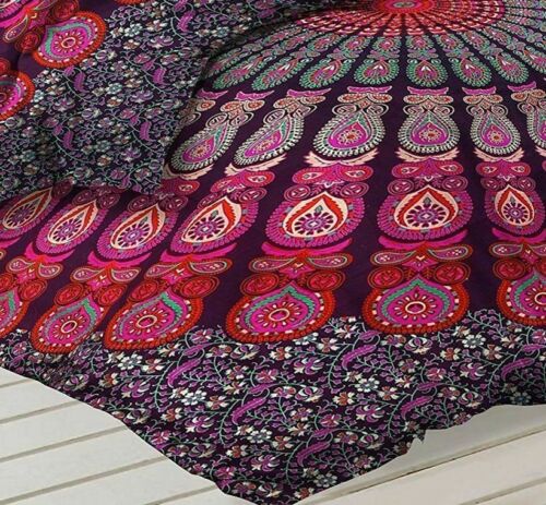 Indian Mandala Tablecloth Rectangle 100 % Cotton Table Cloth Cover Party Wedding 