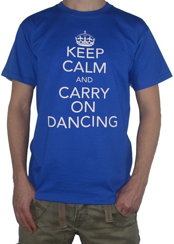 Funny Disco Dance Party Club Top Keep Calm and Carry on NEW Dancing T-Shirt