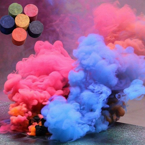 6X efecto de humo de múltiples colores pastel muestra la fotografía etapa de Bombas Fiesta ayudando Toys