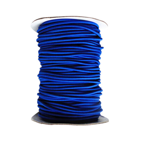4mm Strong Elastic Bungee Rope Shock Cord Tie Down Boats Trailers 5m Blue 