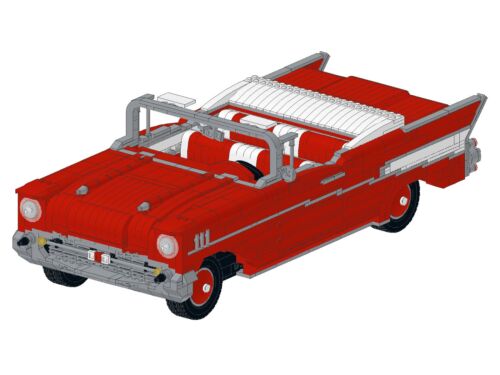 Bauanleitung instruction Chevrolet Oldtimer Eigenbau Unikat Moc aus Lego Basic