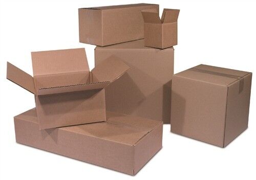 50 8x7x7 Cardboard Shipping Boxes Corrugated Cartons