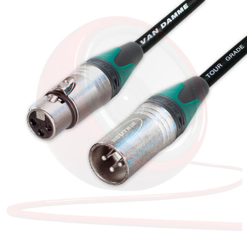 Van Damme Ausbalanciert Mikrofon Kabel Neutrik XLR auf XLR Kabel Grün Farbiger
