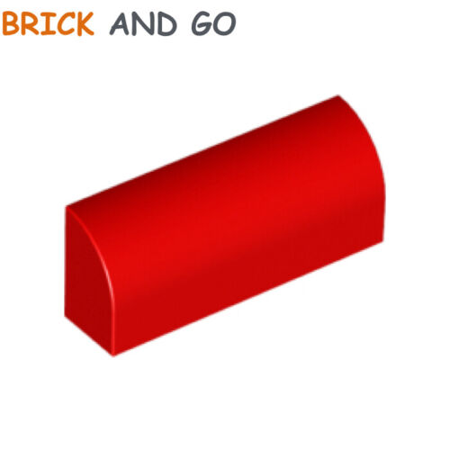 Red, Red round Brick Curved 1x4x1 New New 1 x lego 10314 Brick Rounded 
