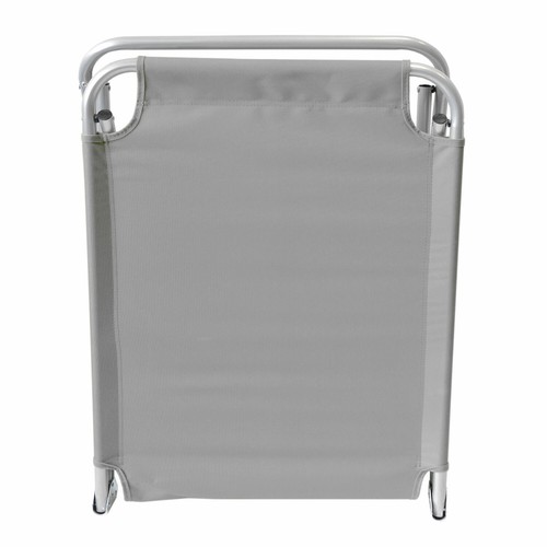 Sonnenliege Brisbane Gartenliege Strandliege Campingliege mit Sonnenschutz Grau
