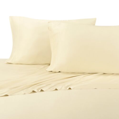 King Size Bamboo Sheet Sets Super Soft 100% Viscose from Bamboo-Color Ivory 