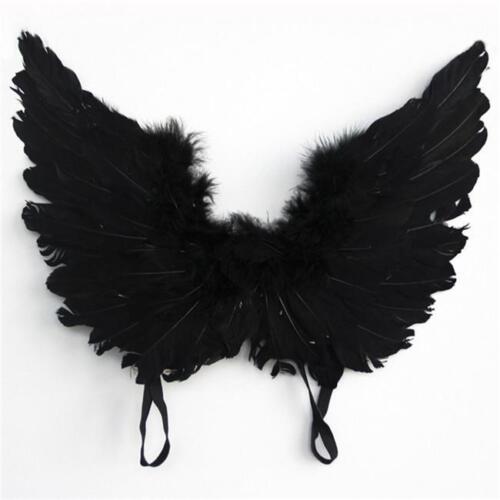 Angel Fairy Feather Wings Halo Adult Fancy Dress Costume Outfit Party DS