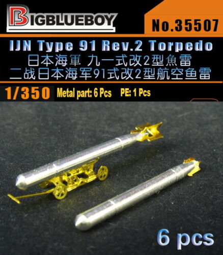 Bigblueboy PE 1/350 IJN Type 91 Rev.2 Torpedo 35507 