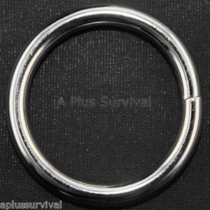 Lot of 100 Metal O-Ring 1/" Paracord Survival Keychains Leashes Collars Crafts