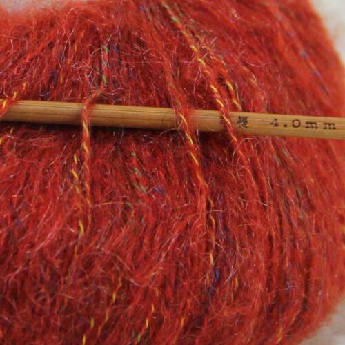Sale 1SkeinsX50gr Fluffy Soft MOHAIR Rainbow Shawls Hand Knit Crochet Yarn