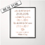 Timeline of your love story CUSTOM copper engagement print Wedding Print Art