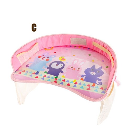 Kids Car Seat Tray Safety Travel Baby Drawing Board Table Child Snack Waterproof