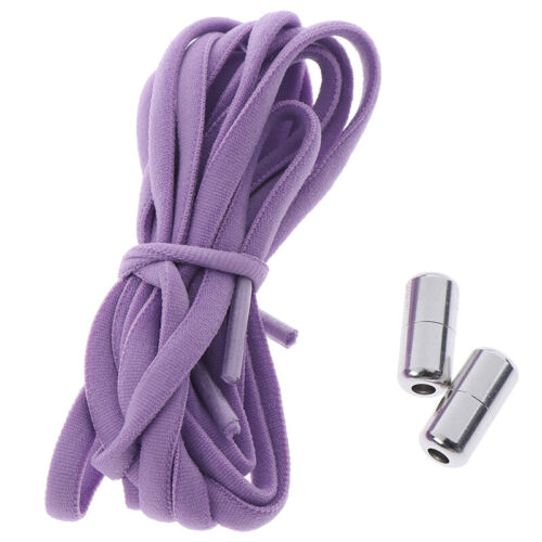 1 pair elastic no tie semicircle shoelaces for Kids Adult metal lock Shoe strsj 