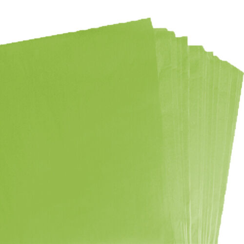100 X hojas de color Verde Lima libre de ácido papel de tejido 375mm X 500mm//Calidad