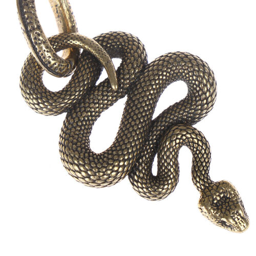 1pc Brass Snake Key Ring Boa Key chain Outdoor Small Accessories Car HanginCARZ