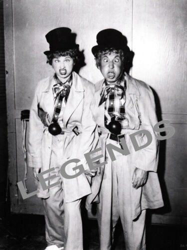 Ball and Harpo Marx  8x10 B /& W Reprint Photo LUCY-15 Lucy Lucille