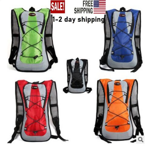 Water Bag Bladder Included 2L Hydration Backpack Hiking Camping Cycling Retail