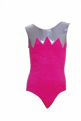 La VALLETTA Senza Maniche Palestra//Danza//Discoteca//ginnastica//Ragazze//Donna Rosa Calzamaglia