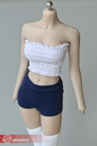 1//6 Female Tube Top Vest Clothing Model Fit 12inch Phicen TBLeague Figure Body