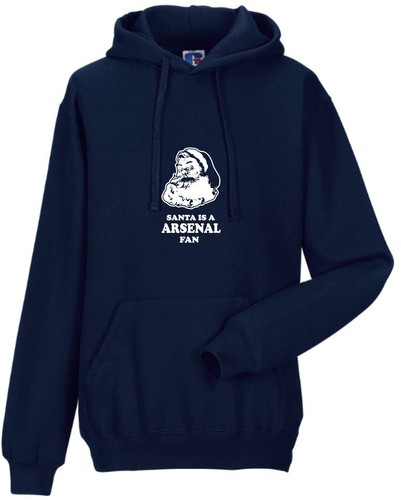 SANTA IS A ARSENAL FAN HOODIE MENS
