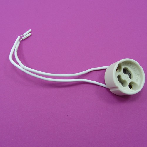 MR16 GU10 G4 G9 Base Ceramic Lamp Holders LED Bulb Socket Leads /& Metal Bracket