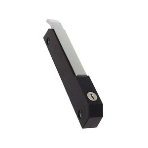 Handle Chrome Plated Lockable 2 Keys Edges Clasp 6188 Black RAL 9005