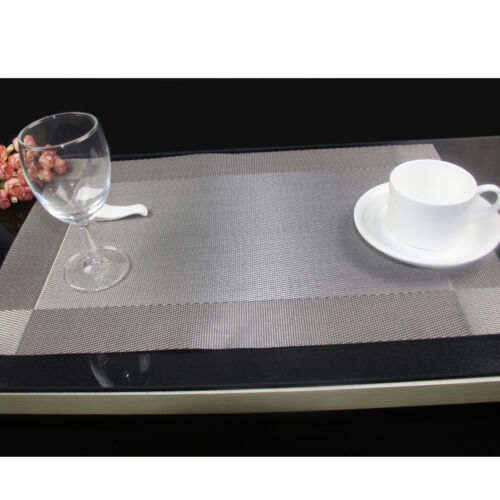 Table Placemats PVC Insulation Kitchen Dining Table Mats Pad Coasters Tableware 